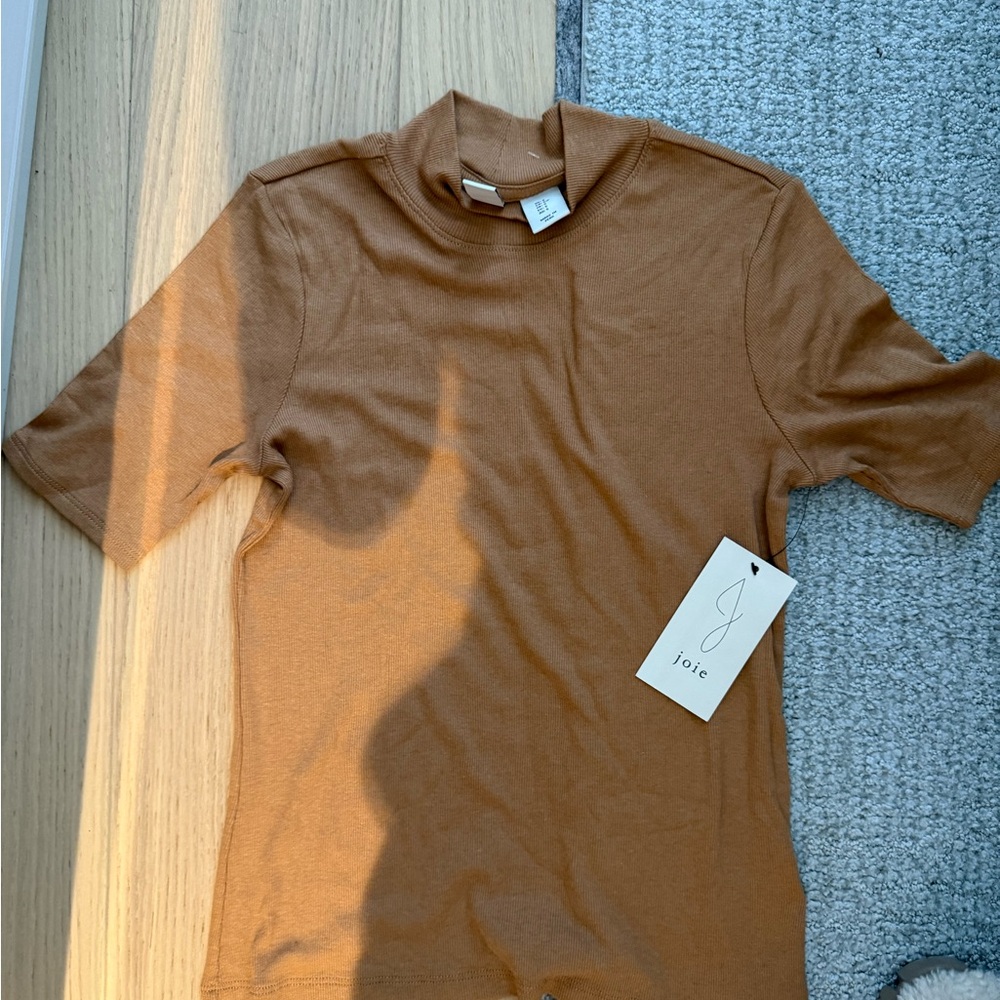 Joie Tan Short Sleeve Top
